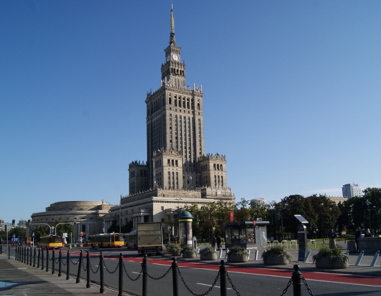 Rascacielo en Varsovia, símbolo del pasado comunista