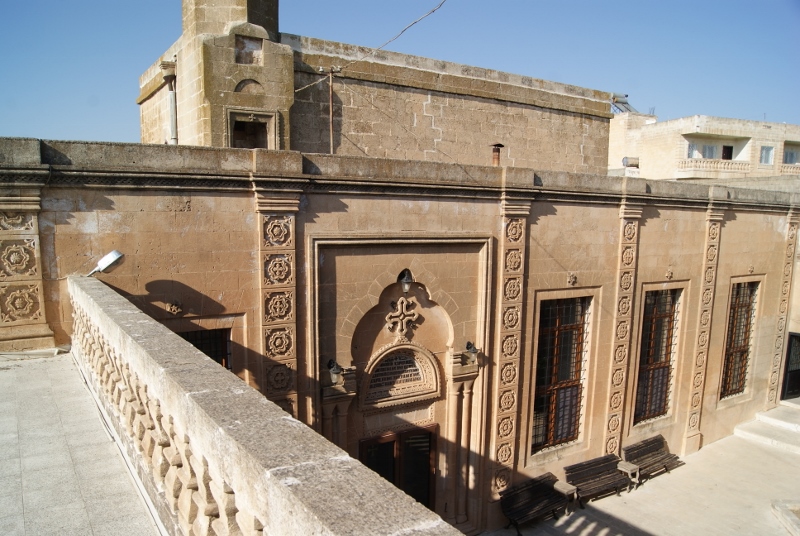 Patio de una iglesia siriaca